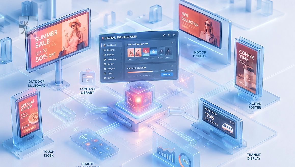 دیجیتال ساینیج بهاران - مدیریت محتوا