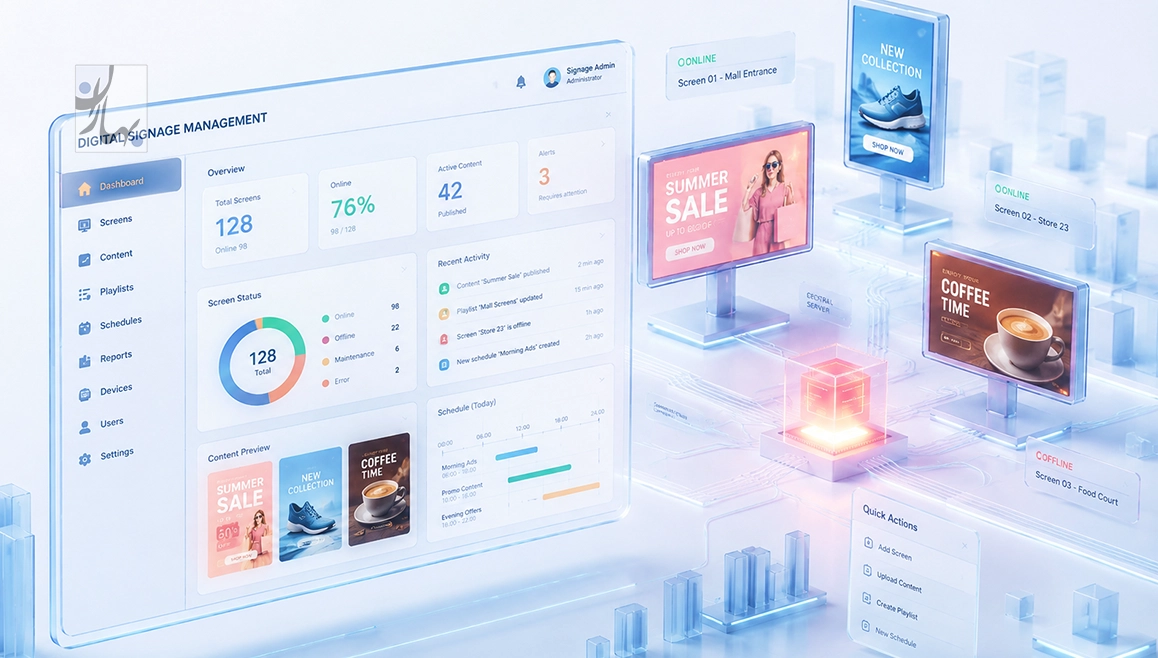 دیجیتال ساینیج بهاران - پنل کاربری